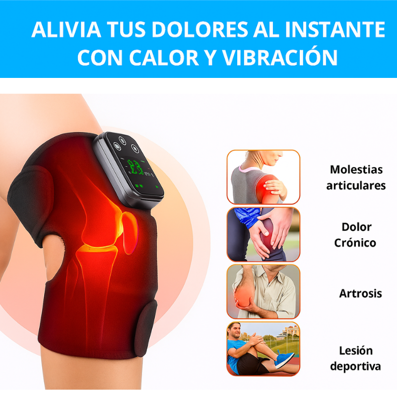 FlexHug™ - Masajeador de rodillas termico